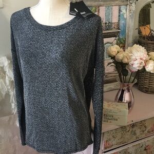 NWT✨$149 PAIGE Celeste Keyhole Metallic Silver dot Blouse Sizes XL, M Available!